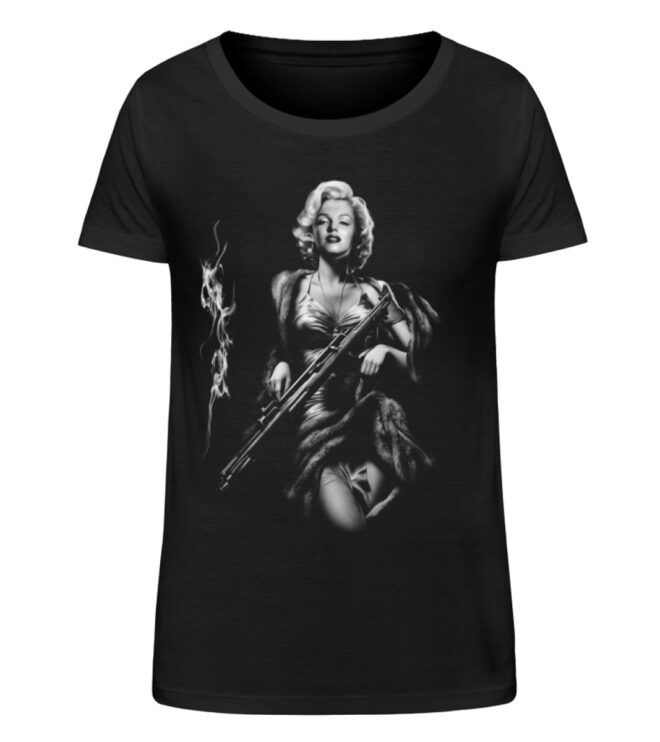 Damen T-Shit mit Marilyn Monroe - Damen Organic Shirt-16